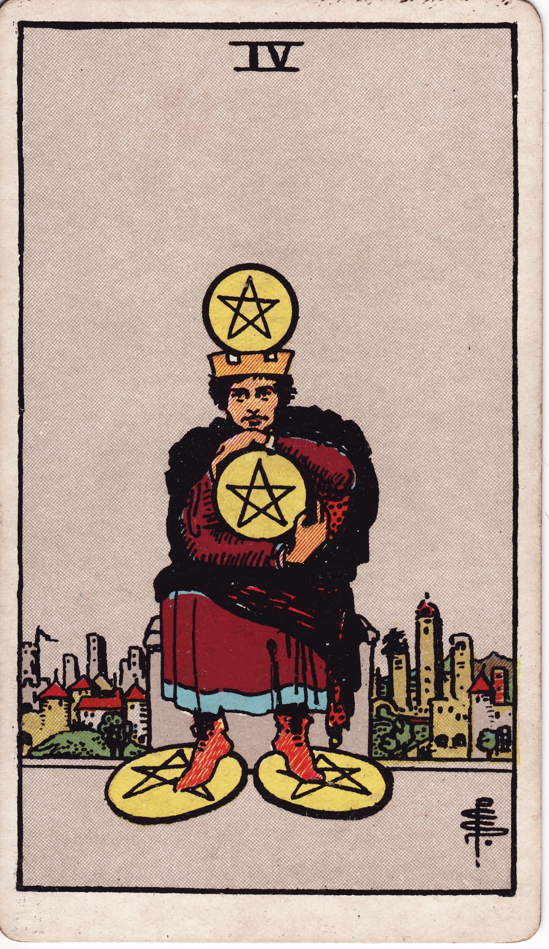 Pents04 the fool tarot card