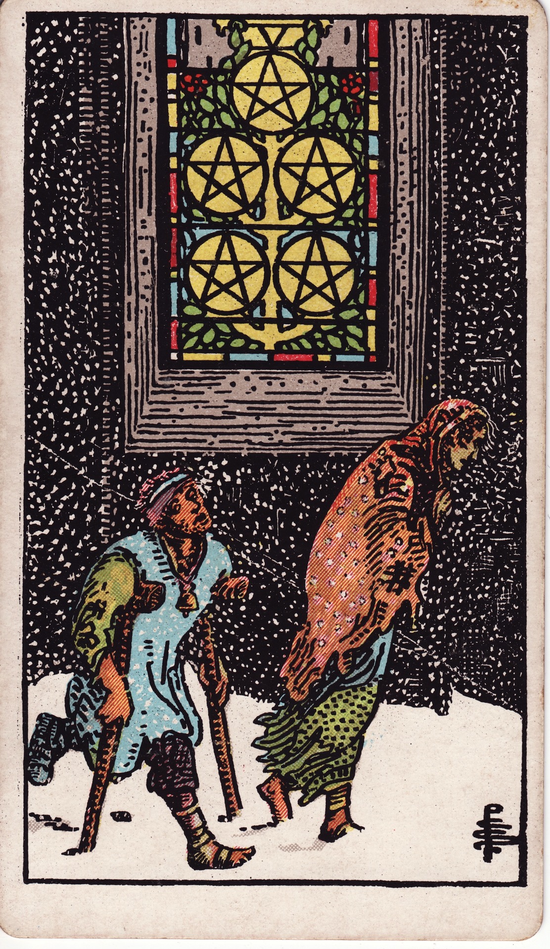 Five of Pentacles tarot