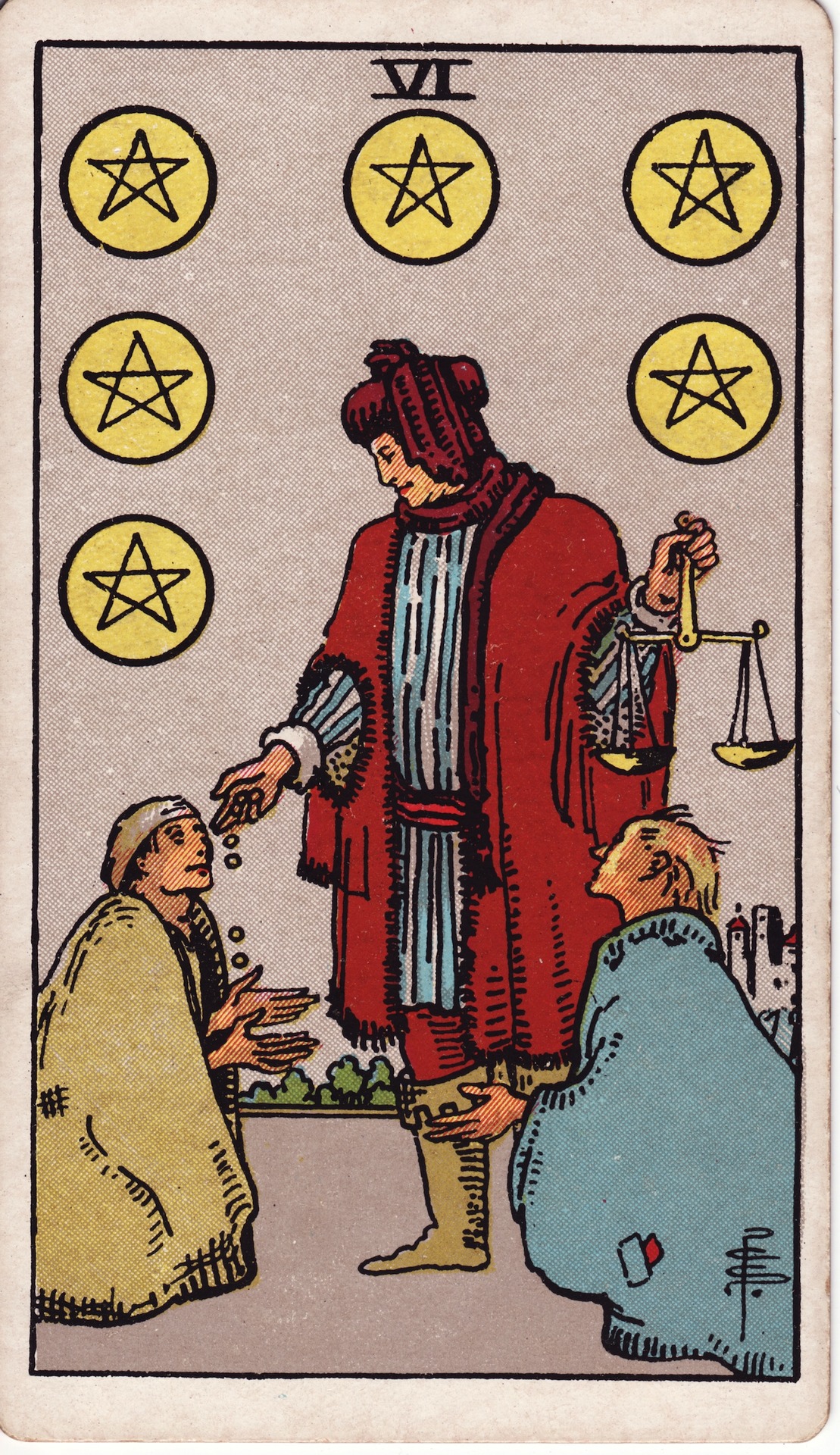 Six of Pentacles tarot