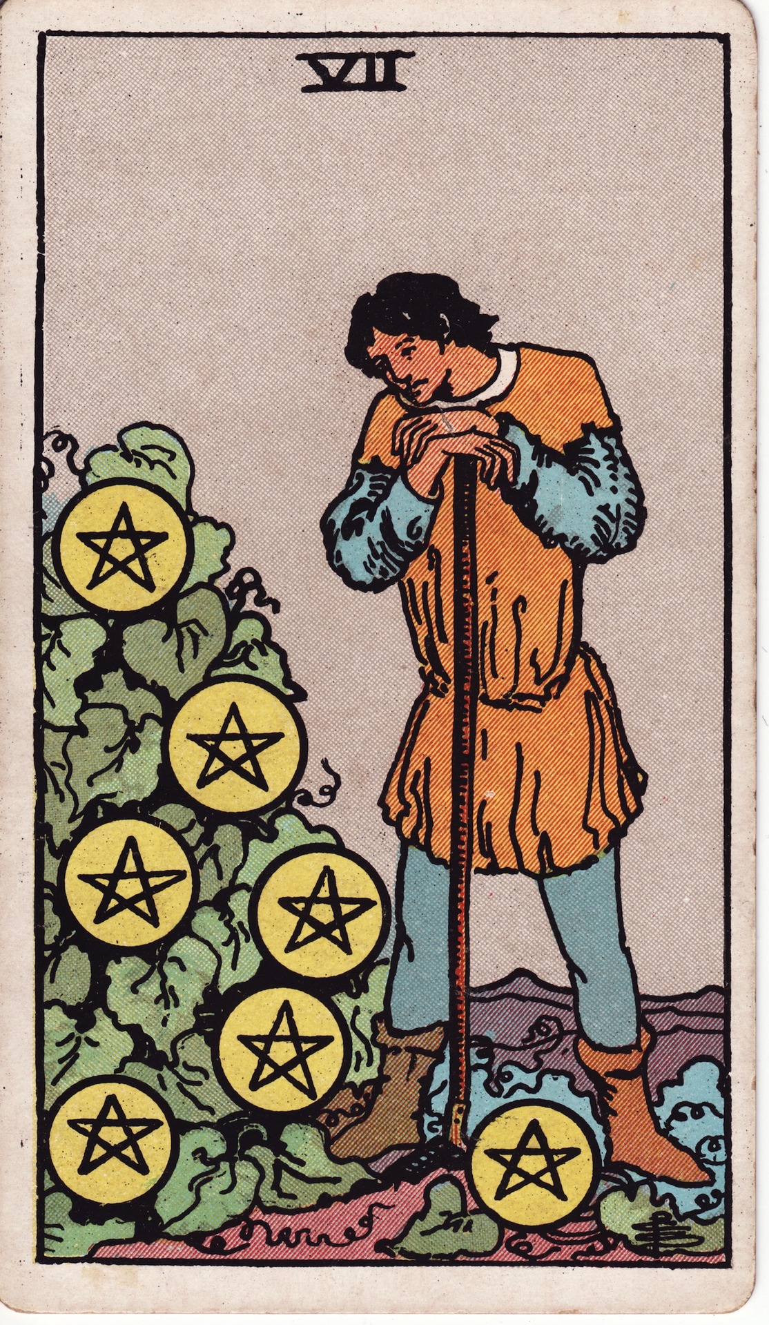 Seven of Pentacles tarot