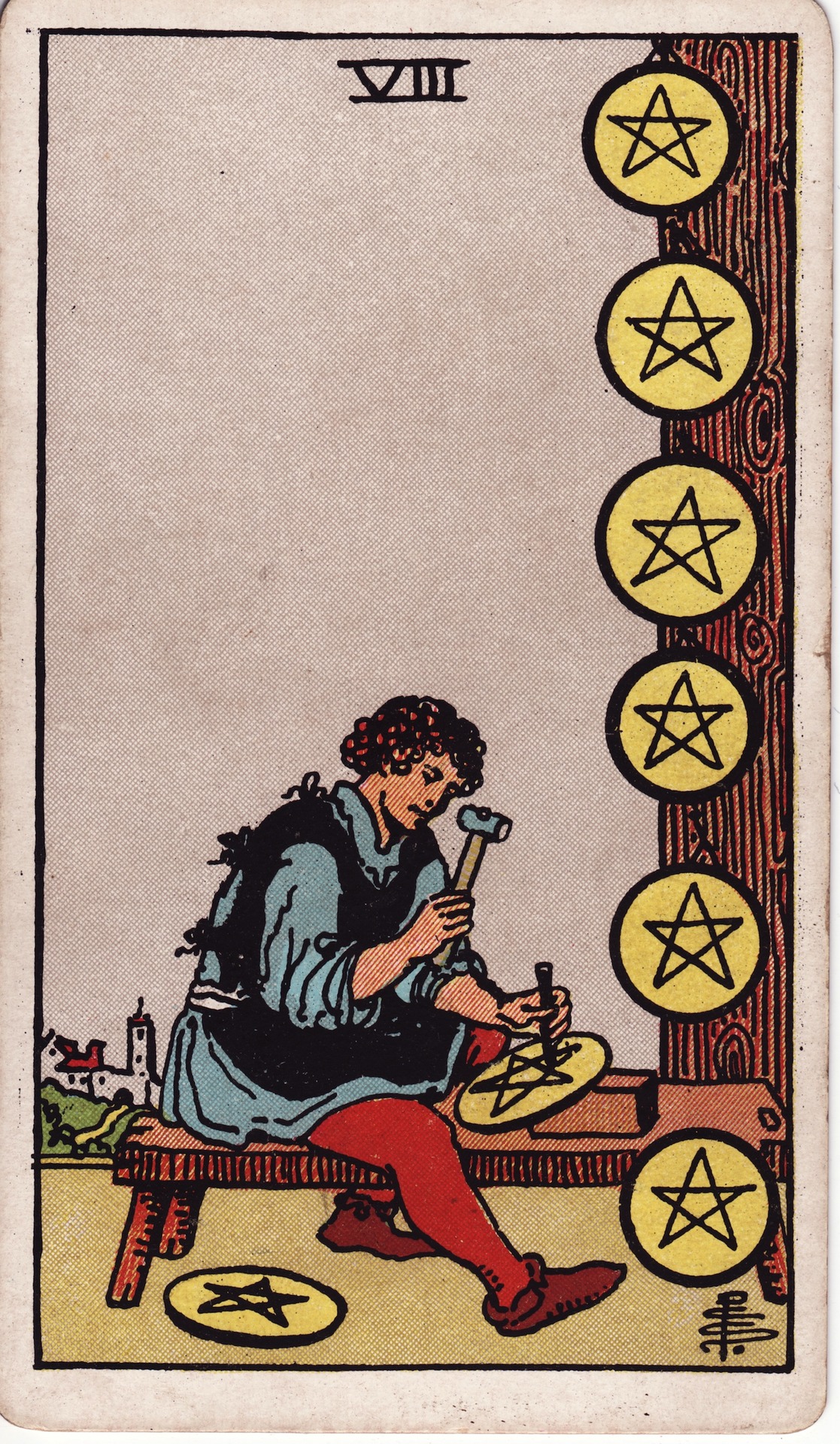 Eight of Pentacles tarot