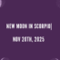 new moon scorpio 2025