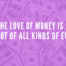 love of money meaning
